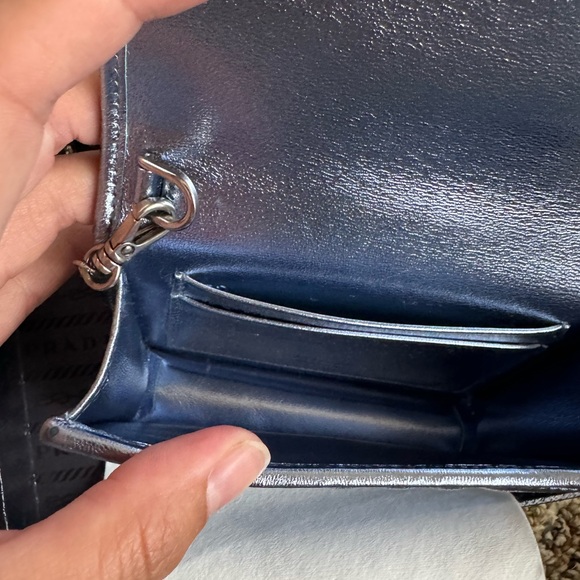 Authentic Prada Diagramme Leather Clutch Bag - Picture 4 of 11